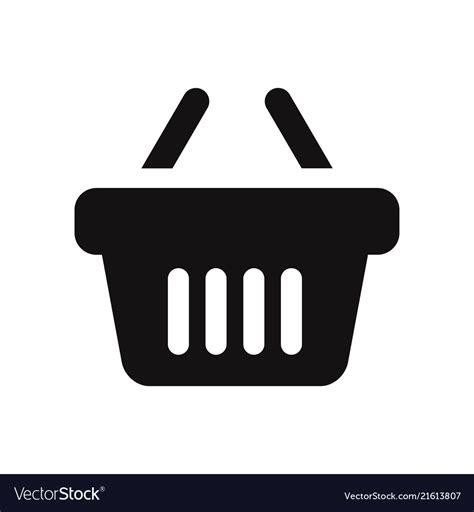 Shopping Basket Icon Royalty Free Vector Image