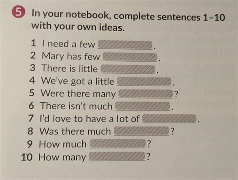 In Your Notebook Complete Sentences 1-10 With The Kitchen - In your notebook, complete sentences 1-10with your own ideas.prosze
