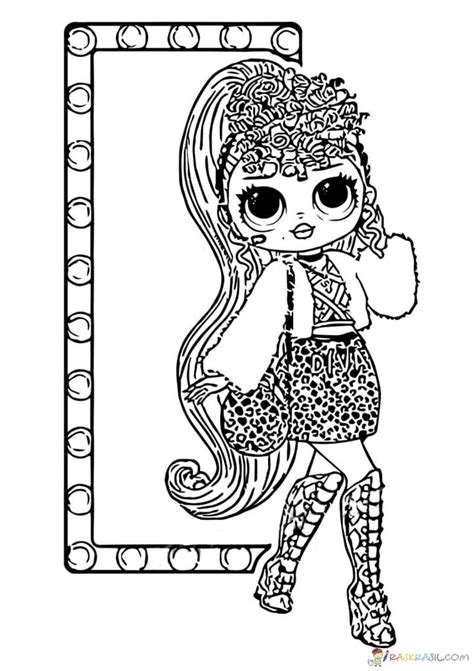 Coloring Page Lol Omg Print New Popular Dolls For Free Coloring Home