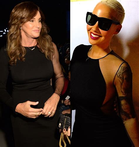 Amber Rose And Caitlyn Jenner Both Rock Black Sheer Dress