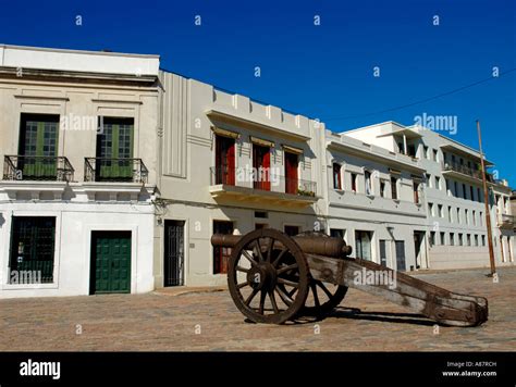 Old Canon Ciudad Viejaold City Montevideo Uruguay Stock Photo Alamy