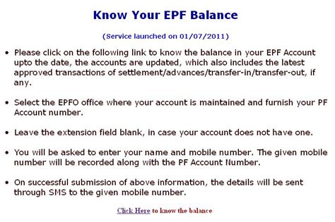 How To Get Information About Epf Balance Annual Statement Sms E