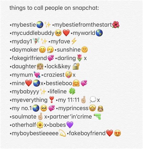 Pin By Sarah Mccoy On Amor Names For Snapchat Cute Snapchat Names