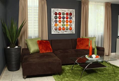 Color Chocolate Verde Y Anaranjado Me Fascina Modern Apartment