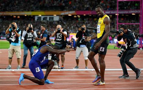 Usain Bolt In A Narrow Defeat Leaves Behind A Yawning Chasm Published 2017 Usain Bolt