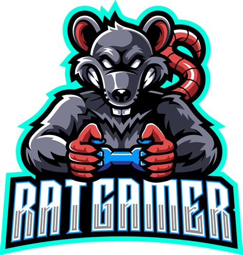 Rat Gamer Esport Mascot Logo By Visink Thehungryjpeg