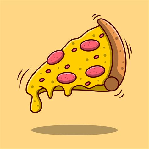 Flying Slice Of Pizza Cartoon 1427309 Vector Art At Vecteezy