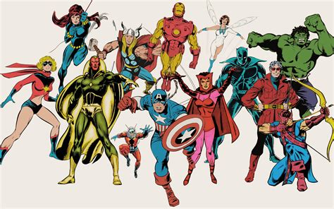 Classic Avengers Wallpaper I Made Rmarvel