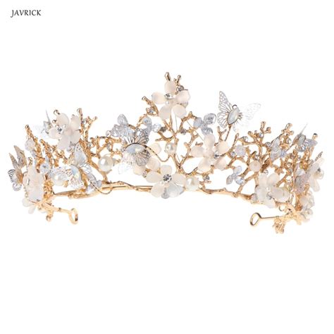 Buy Baroque Crown Butterfly Ornaments For Bride