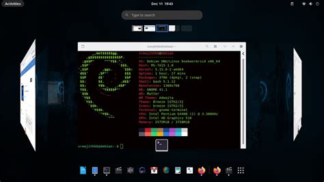 Desktop Cube Extension Gnome 41 Debian 12 Bookworm Sid Youtube