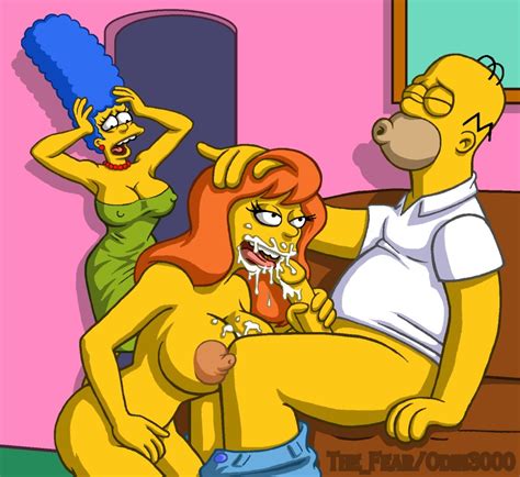 Rule 34 Color Cum Female Homer Simpson Human Male Marge