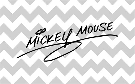 Mickey And Friends Signaturesautograph Svg Png  Etsy