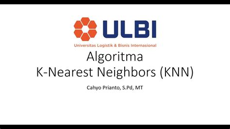 Algoritma K Nearest Neighbors KNN YouTube