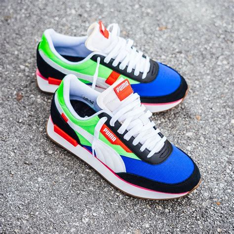 На яндекс.маркете — с 4 июня 2015 года. Que vaut la Puma Future Rider Play On PLK Black Green Blue ...