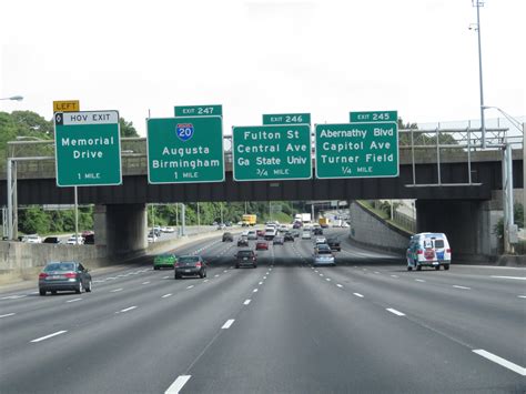 Georgia Interstate 85 Northbound Cross Country Roads