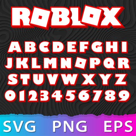 Roblox Font Roblox Svg Roblox Svg Files For Cricut Fonts Ph Images