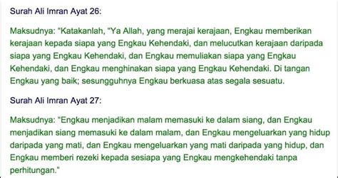 Surah Al Imran Ayat 26 Dan 27 Leximcycoffey