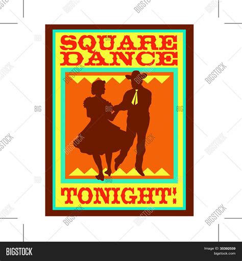 Square Dance Sign Vector And Photo Free Trial Bigstock