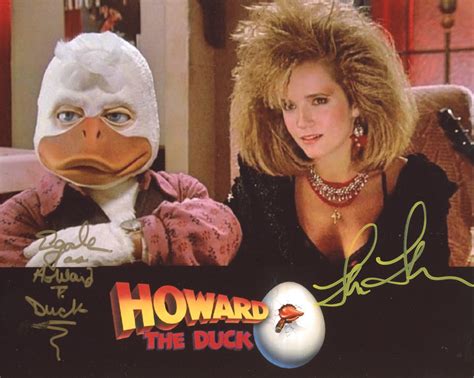 Ed Gale And Lea Thompson Signed Howard The Duck 8x10 Photo Inscribed