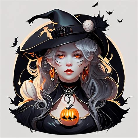 Premium Ai Image Anime Halloween Girl And Pumpkin Night
