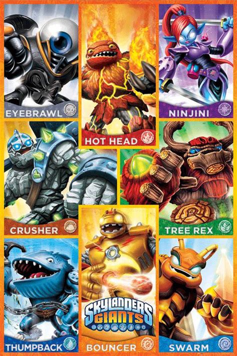 Los Posters De Skylanders Giants Wiki Skylanders Fandom