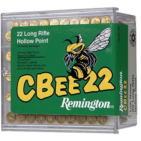 remington cbee22 rimfire ammo 22 lr 33 gr hp 100 rd kinsey s inc