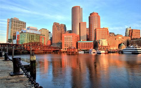 Fonds Décran Boston Massachusetts Usa Baie Gratte Ciel 3840x2160