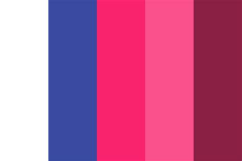 The page contains pink and similar colors including their accompanying hex and rgb codes. royal pink/blue Color Palette