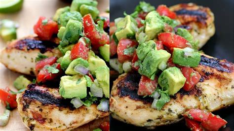 Easiest Grilled Chicken With Avocado Salsa You Can Make At Home