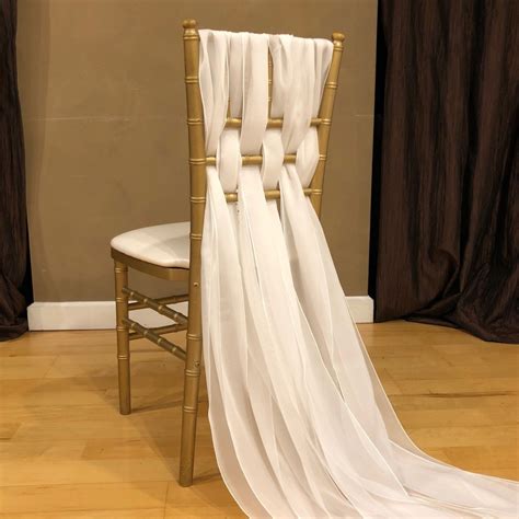 Be sure to also check out our. Chiffon Weave Chair Sash - Specialty Linen