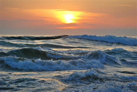 Ocean Water During Yellow Sunset · Free Stock Photo