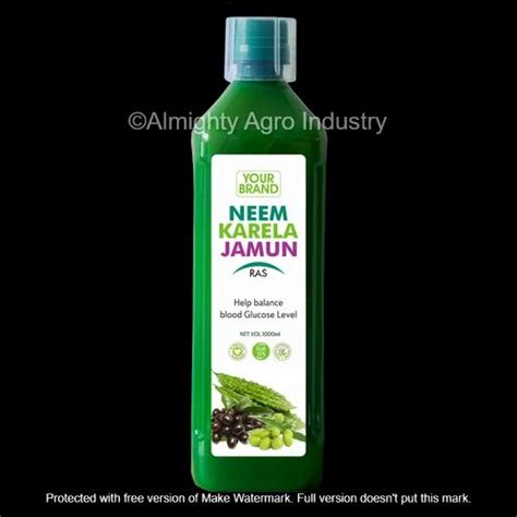 Neem Karela Jamun Juice Packaging Type Bottle Packaging Size 500