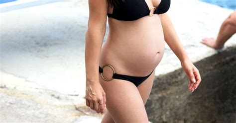 Tammin Sursok Pregnant Bikini Pic Pretty Little Liars Star Bares Bump