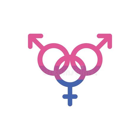 Isolated Bisexual Gender Symbol Vector Design Stock Vector Illustration Of Symbol Connection