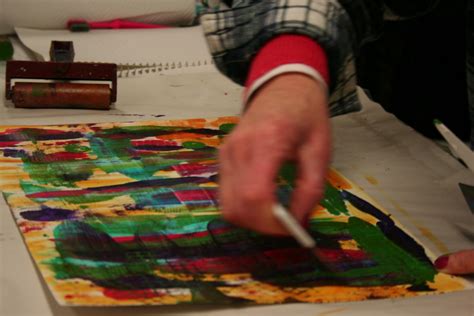 Patt Scrivener Contemporary Art Painting Without Brushes Class