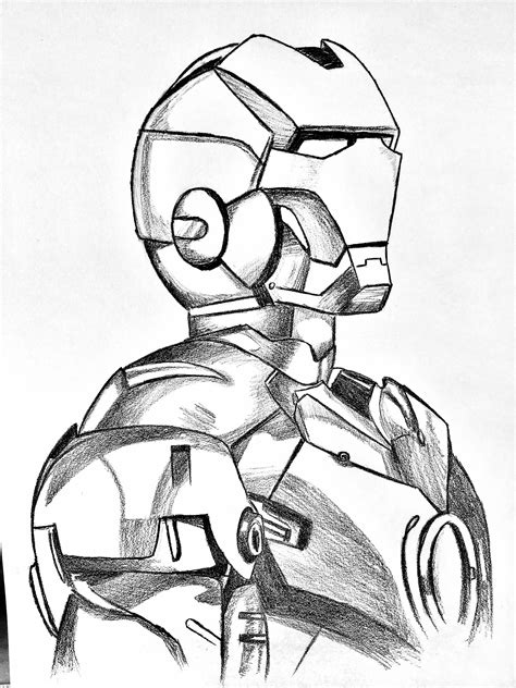 Iron Man Pencil Sketches Drawings Quick Sketch
