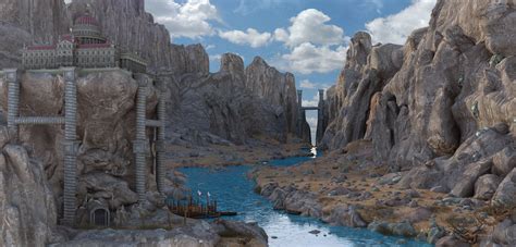 Fantasy River 3d Model Turbosquid 1302506