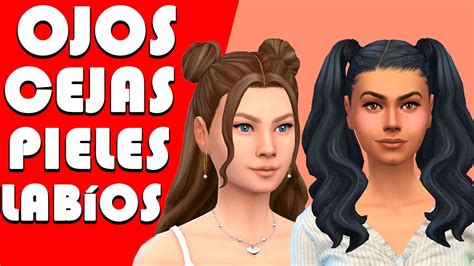 Sims 4 Pack De Cc De Chicas Ojos Cejas Pieles Actualizado 2022 Youtube