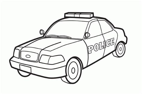 Police Car Coloring Pages To Print - Coloring Home