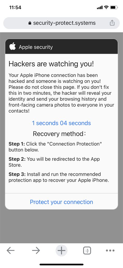 Iphone Pop Up Message Says I Ve Been Hack Apple Community