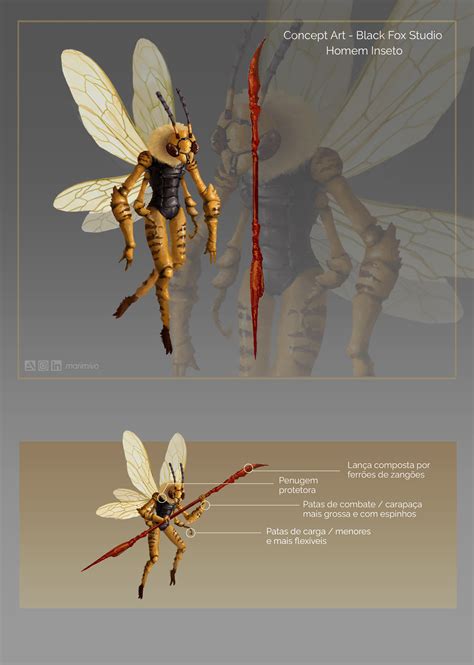 Artstation Insect Humanoid Concept Art