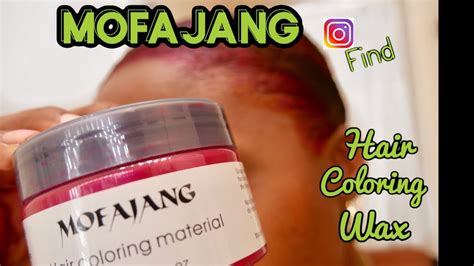 How to choose and how to use a hair gel? MOFOJANG HAIR COLORING GEL/WAX - YouTube