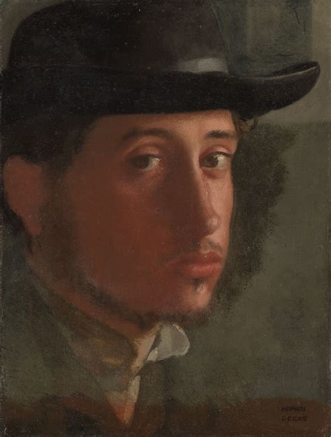 Edgar Degas French 1834 1917 Self Portrait 1857 1858 Oil On