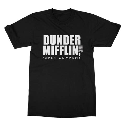 Dunder Mifflin The Office T Shirt Men Cuztom Threadz