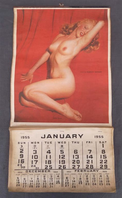 Vintage Marilyn Monroe Pinup Calendar COPAKE AUCTION