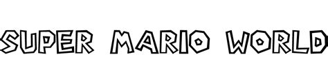 Super Mario World Font