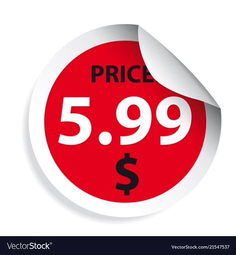 Price Tag Label Sticker Royalty Free Vector Image