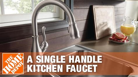 Kitchen faucets with a single installation hole. Delta Faucets-How to Install a Single Handle Kitchen ...