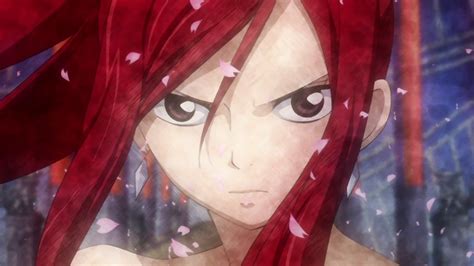 Wallpaper Anime Red Black Hair Mouth Fairy Tail Scarlet Erza