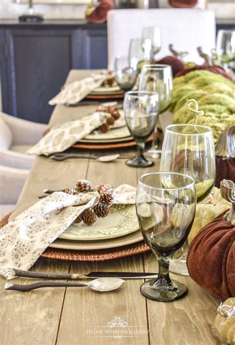 Rustic Pumpkin Fall Tablescape Home With Holliday